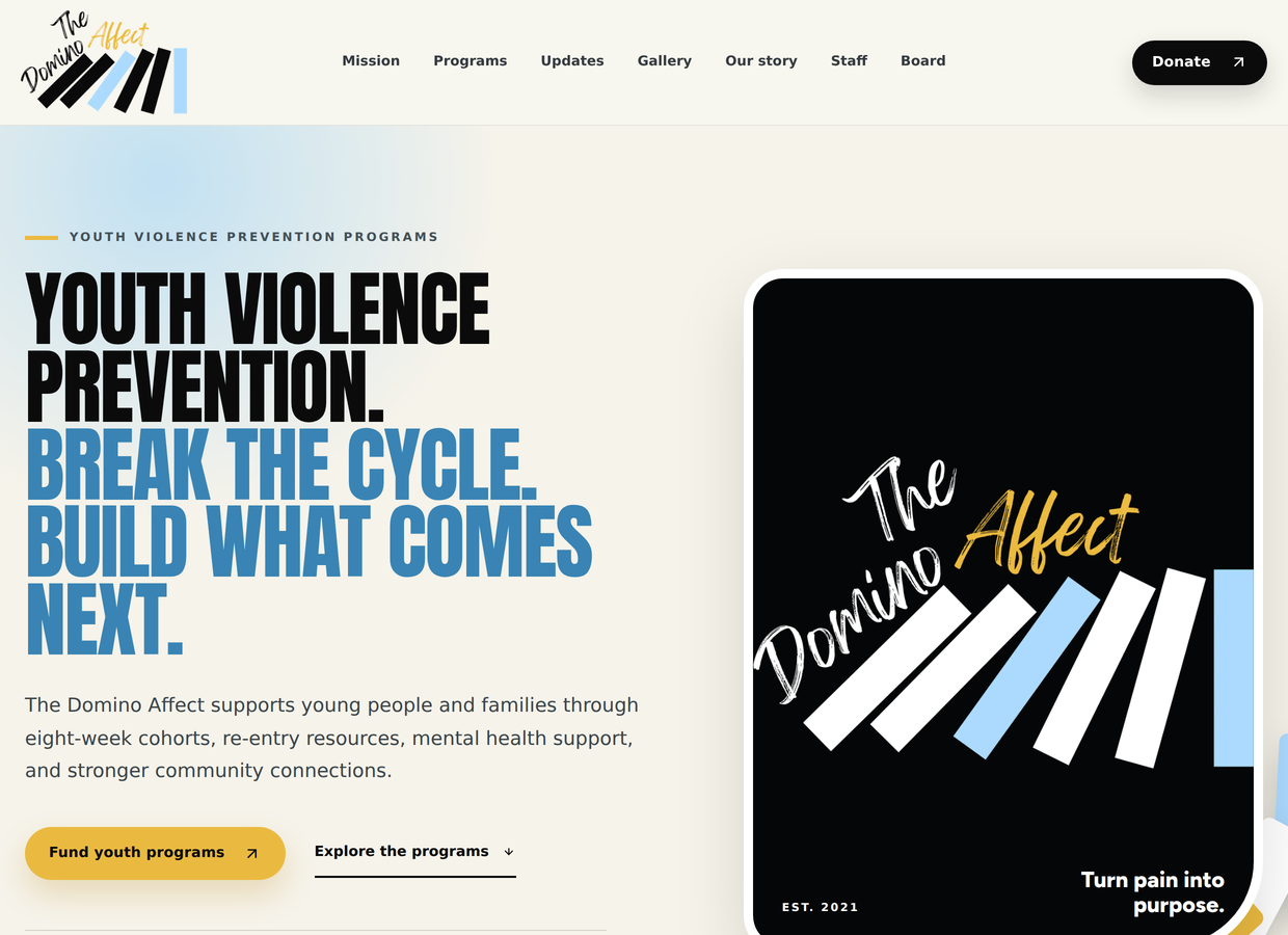 The Domino Affect public website